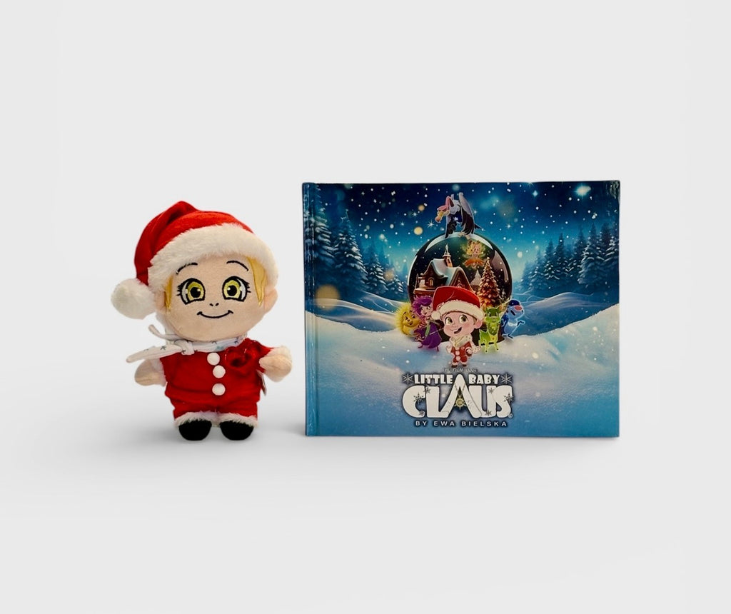 Little Baby Claus™ Storybook Gift Set – 20 cm Plush + Hardcover Book
